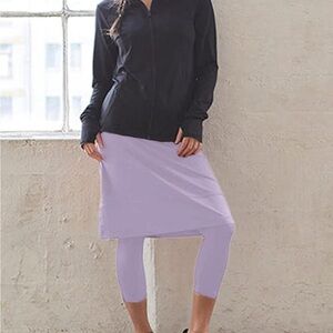 Lavender Women's Skirt with Leggings